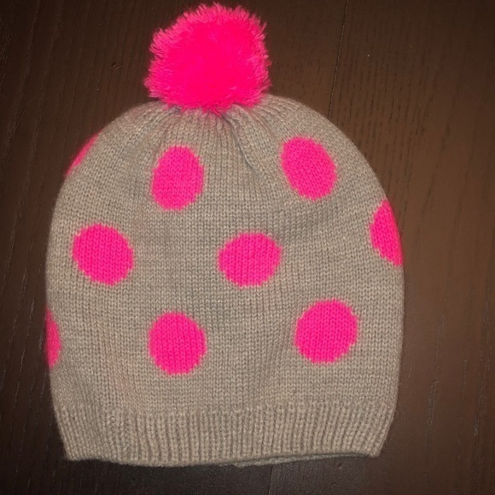 GAP Pink Polka Dot and Gray Fleece Lined Winte…